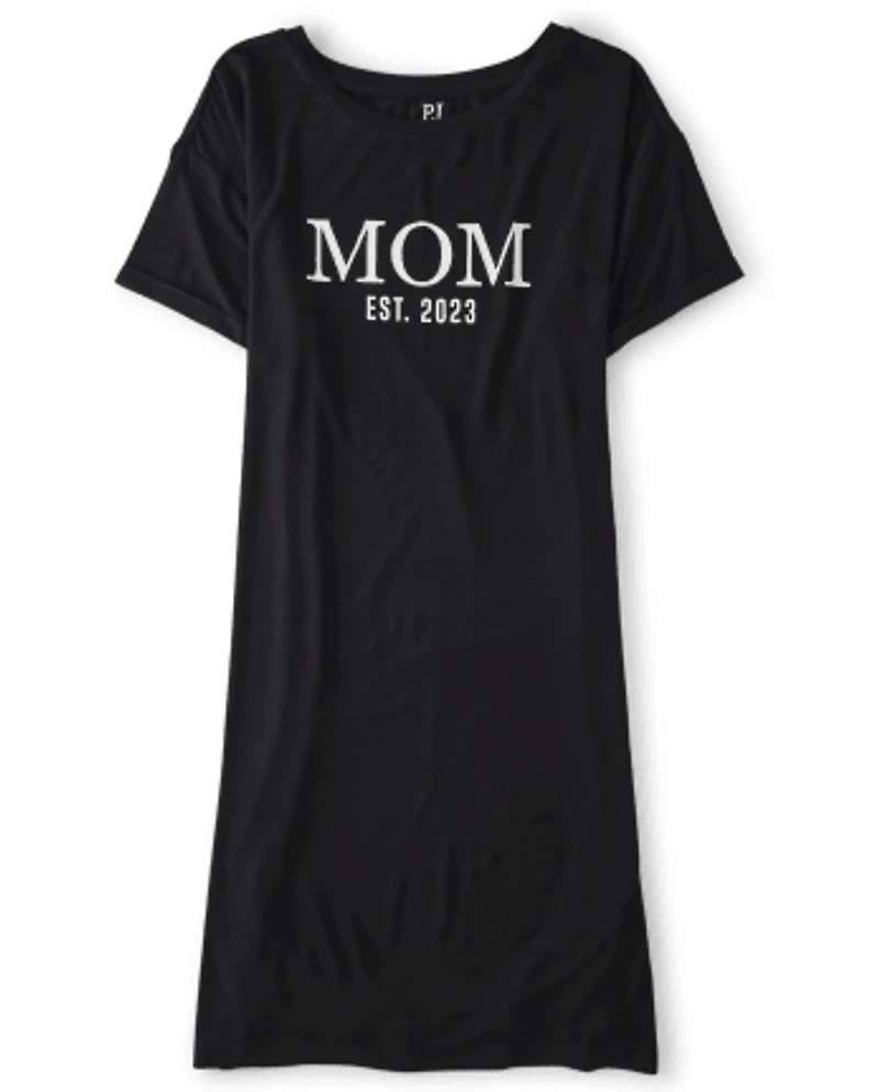 Womens Mom Modal Maternity Sleep Shirt