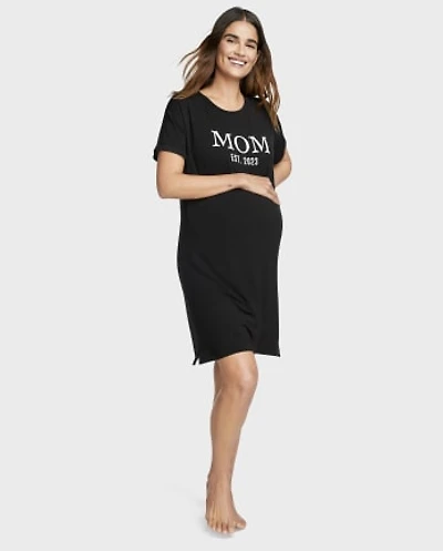 Womens Mom Modal Maternity Sleep Shirt