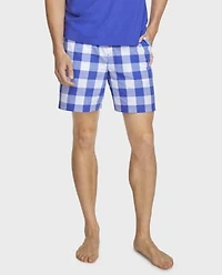 Mens Matching Family Gingham Poplin Pajama Shorts