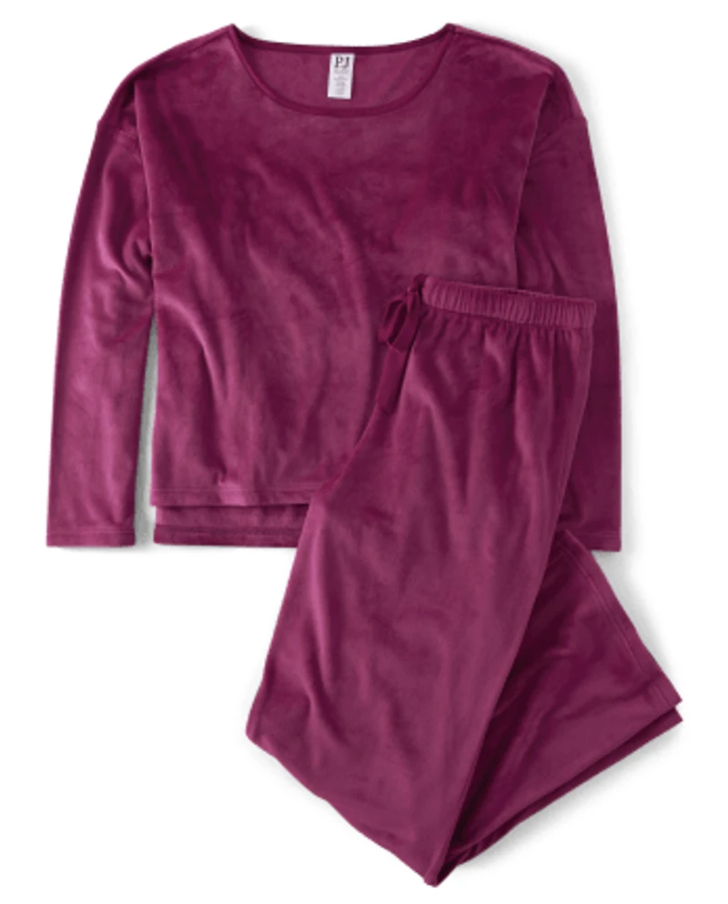 Womens Velour Pajamas