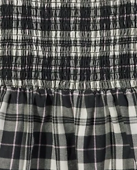 Tween Girls Plaid Smocked Dress
