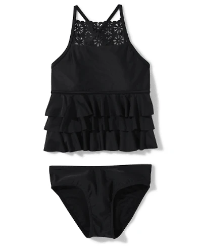 Tween Girls Ruffle Tankini Swimsuit