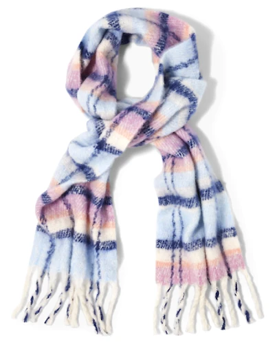 Tween Girls Plaid Scarf