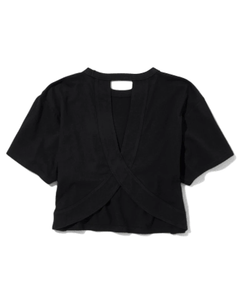 Tween Girls Cutout Boxy Tee