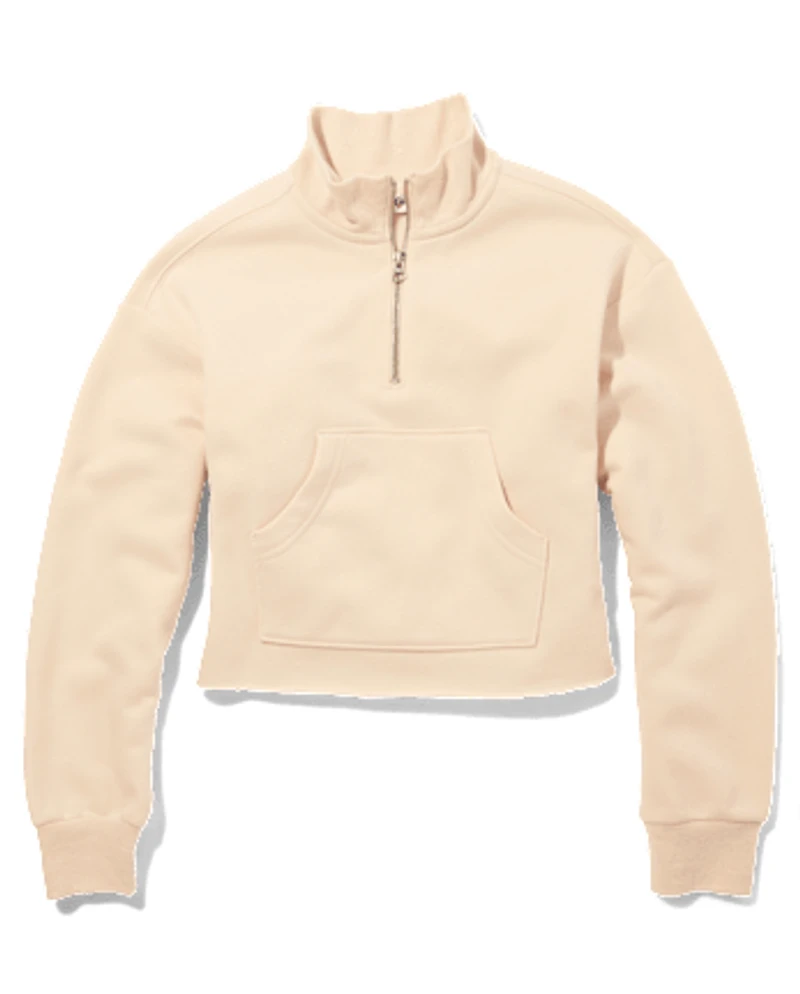 Tween Girls Fleece Half Zip Sweatshirt