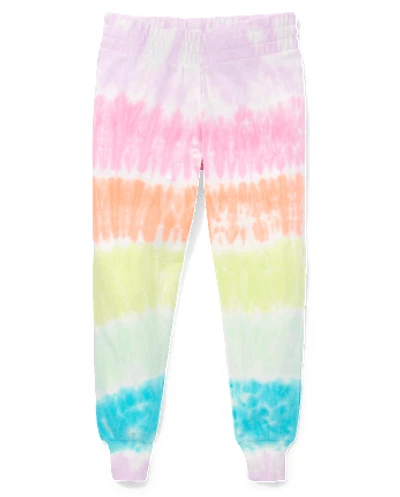 Tween Girls Tie Dye Fleece Jogger Pants