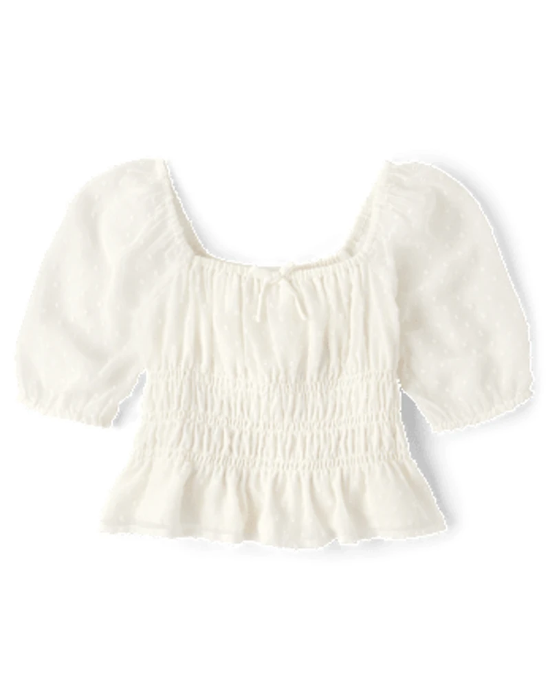 Tween Girls Smocked Top