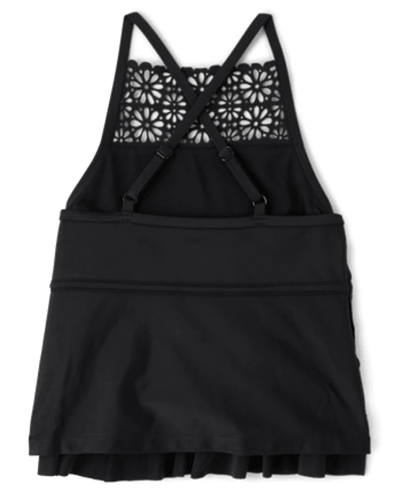 Tween Girls Ruffle Tankini Swimsuit