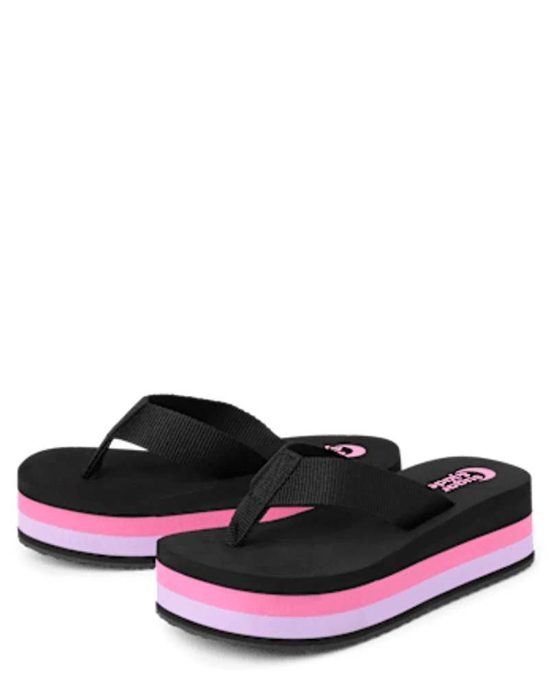 Tween Girls Platform Flip Flops