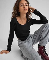 Tween Girls Ribbed Corset Top