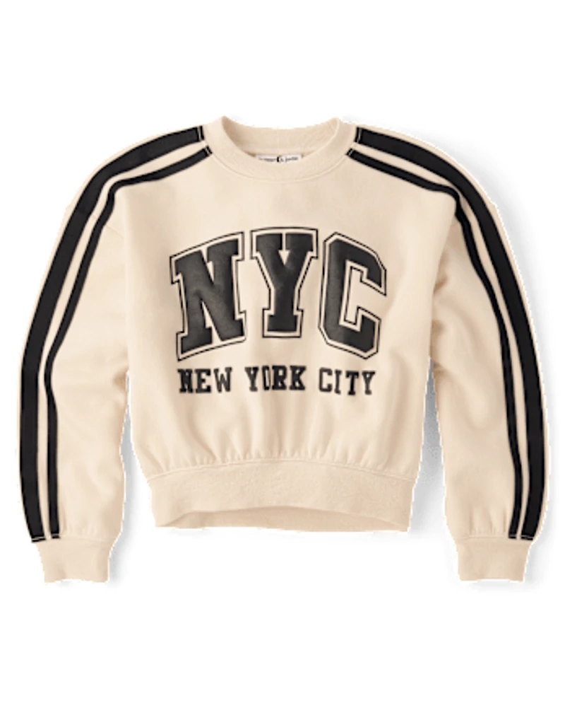 Tween Girls Graphic Premium Fleece Sweatshirt