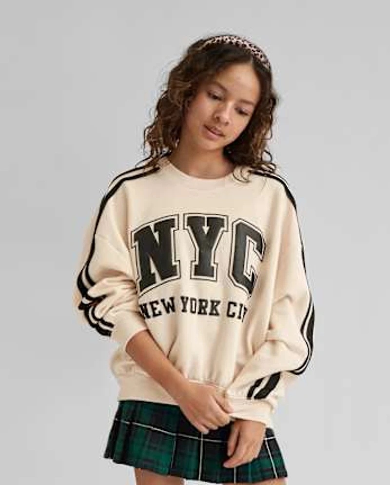 Tween Girls Graphic Premium Fleece Sweatshirt
