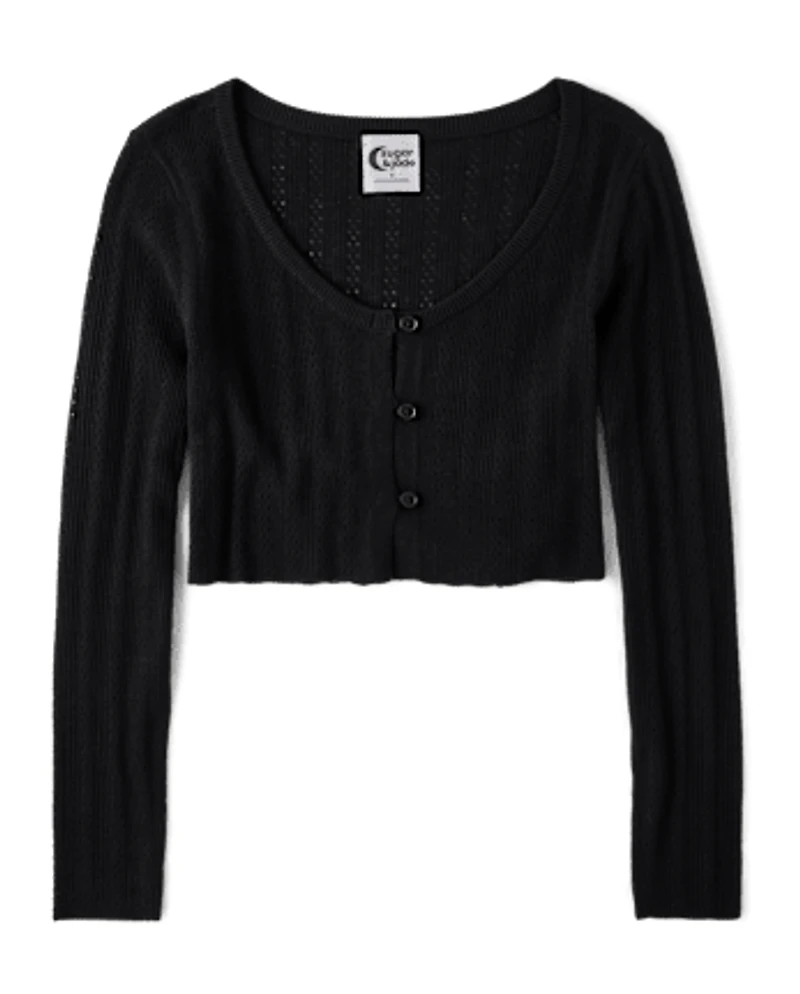 Tween Girls Cropped Cardigan