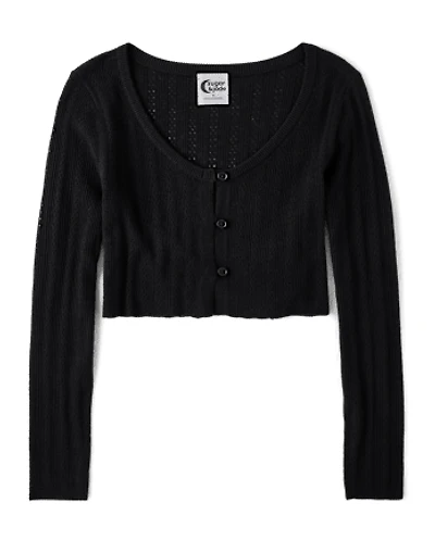 Tween Girls Cropped Cardigan