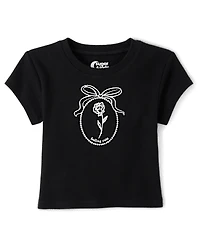 Tween Girls Graphic Baby Tee