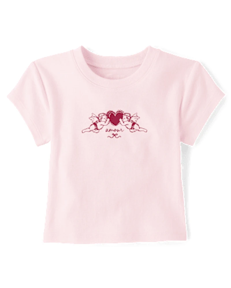 Tween Girls Graphic Baby Tee