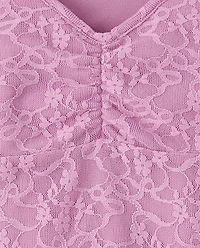 Tween Girls Stretch Lace Top
