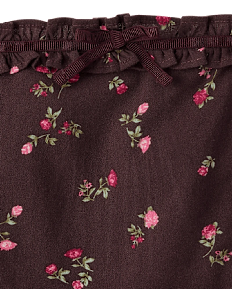 Tween Girls Floral Corset Dress