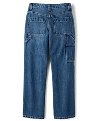 Tween Girls Baggy Utility Jeans