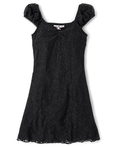 Tween Girls Floral Lace Dress