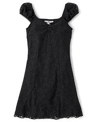 Tween Girls Floral Lace Dress