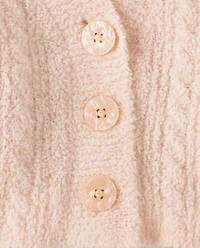 Tween Girls Chenille V Neck Cardigan