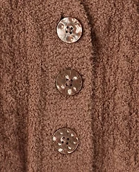 Tween Girls Chenille V Neck Cardigan