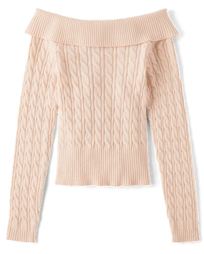 Tween Girls Off Shoulder Sweater