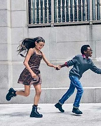 Tween Girls Leopard Satin Dress