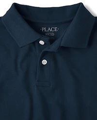 Polo en piqué d'uniforme pour garçon
