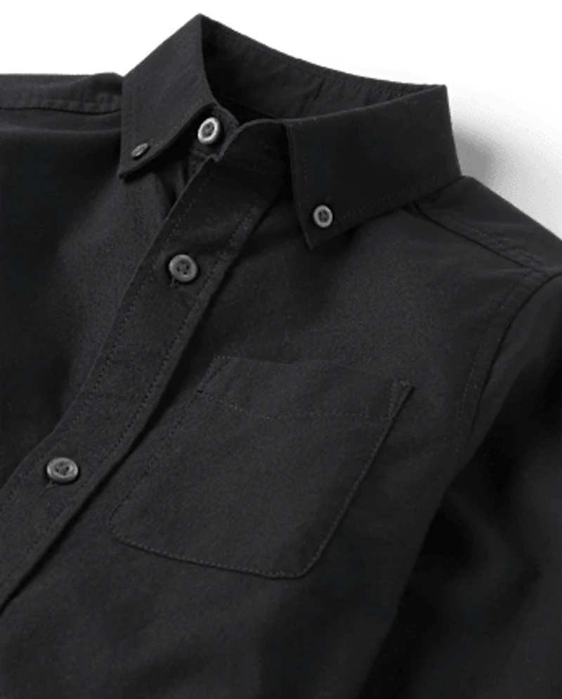 Kids Uniform Oxford Button Down Shirt