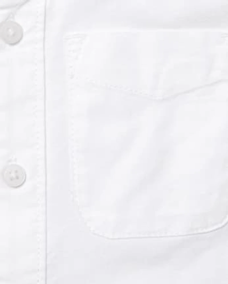 Baby And Toddler Uniform Oxford Button Down Shirt