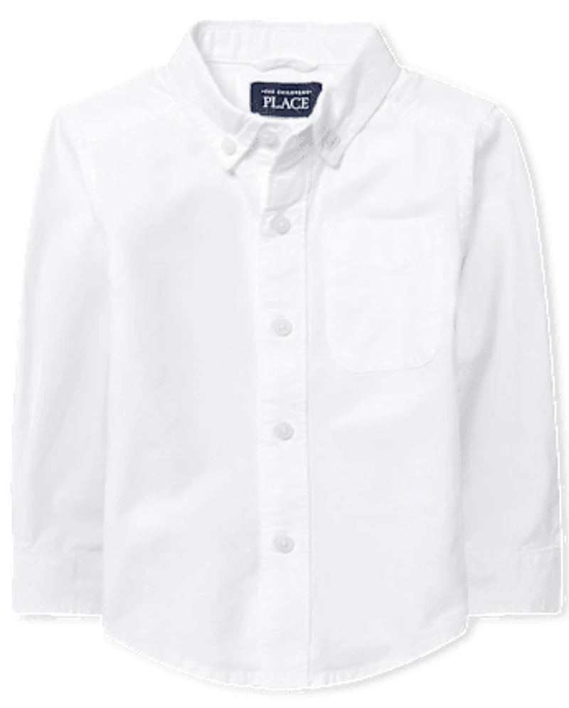 Baby And Toddler Uniform Oxford Button Down Shirt