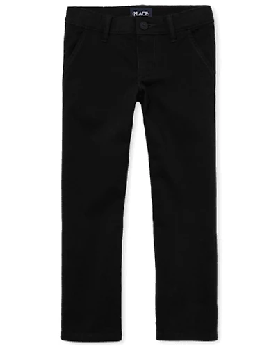 Girls Uniform Stretch Bootcut Chino Pants