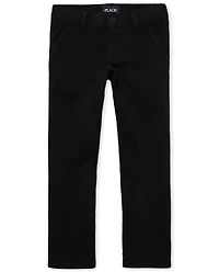 Girls Uniform Stretch Bootcut Chino Pants
