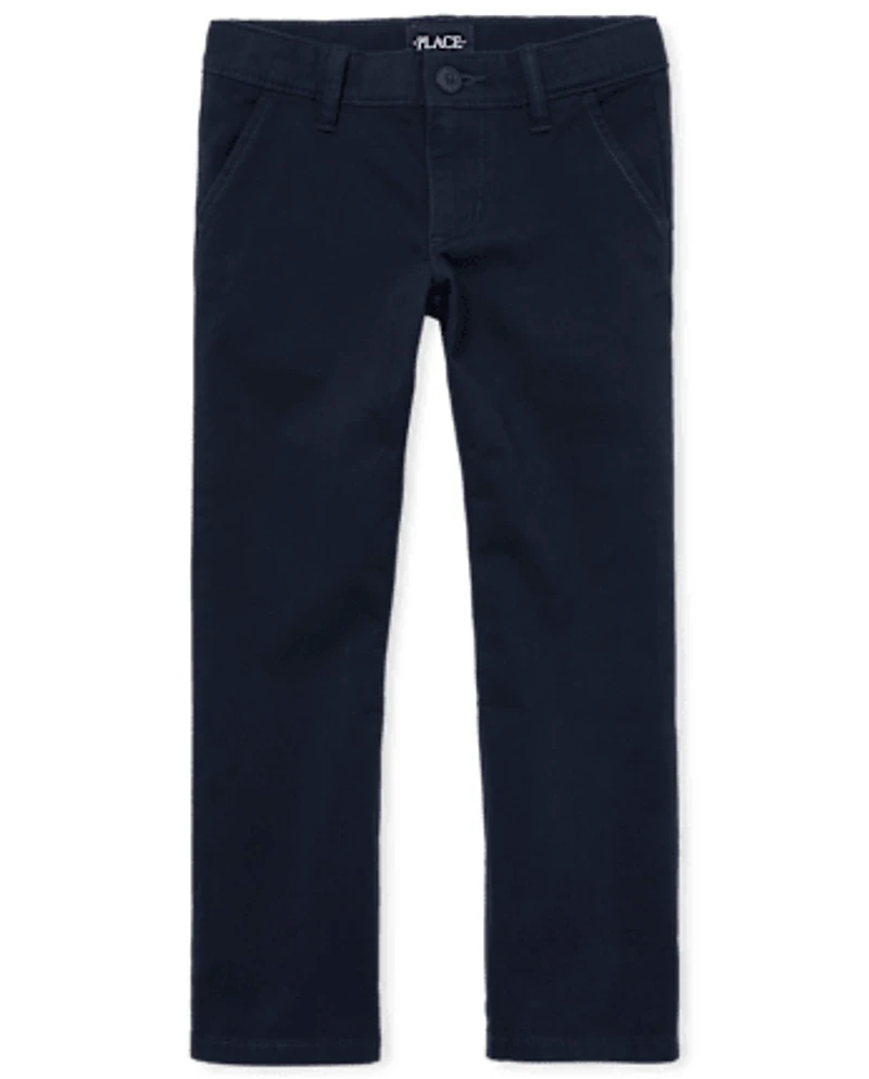 Girls Uniform Stretch Bootcut Chino Pants