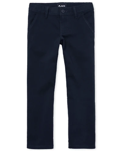 Girls Uniform Stretch Bootcut Chino Pants