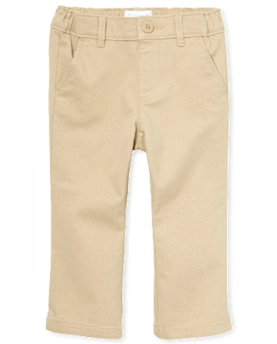 Toddler Girls Uniform Stretch Bootcut Chino Pants