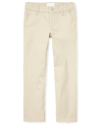 Pantalon chino bootcut extensible pour fille