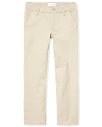 Pantalon chino bootcut extensible pour fille