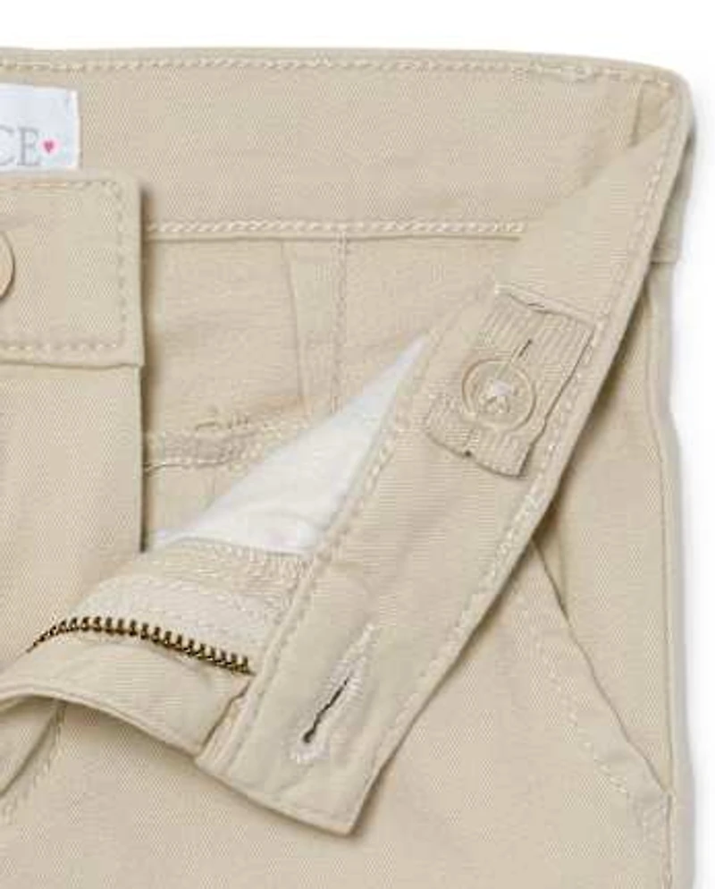 Pantalon chino skinny extensible pour uniforme filles - Taille Plus
