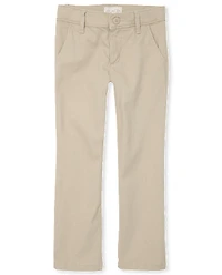 Pantalon chino skinny extensible pour uniforme filles - Taille Plus