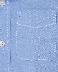 Chemise Oxford boutonnée uniforme pour bébé et tout-petit garçon