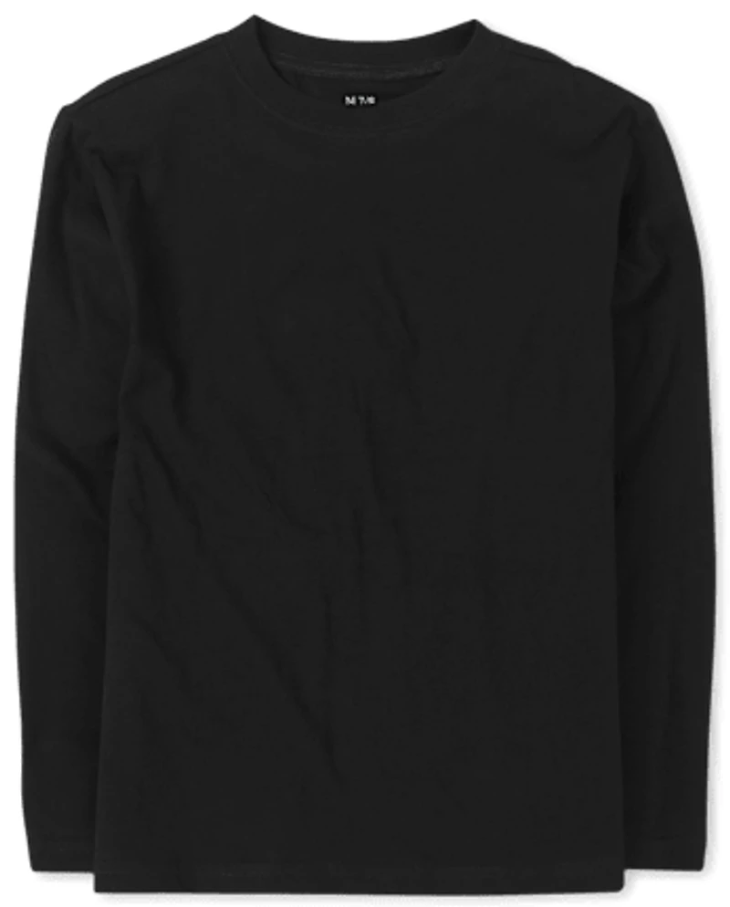 T-shirt à superposition de base uniforme pour garçon