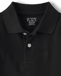 Polo en piqué d'uniforme pour bébés et tout-petits garçons