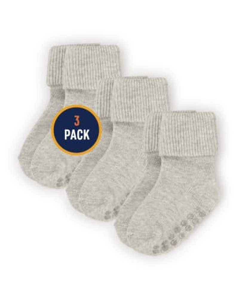 Baby And Toddler Triple Roll Socks 3-Pack