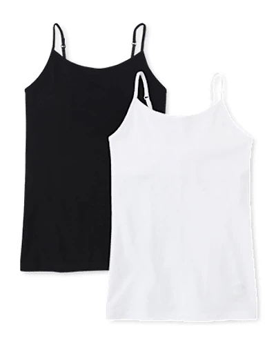 Lot de 2 camisoles basiques pour filles