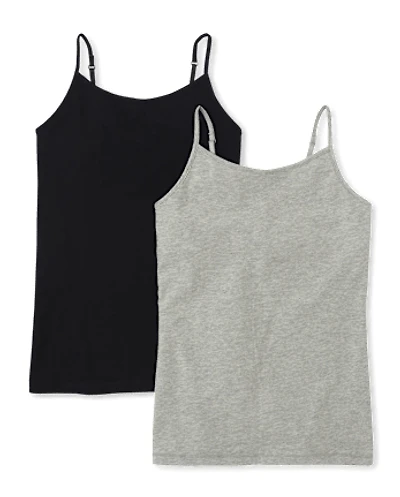 Lot de 2 camisoles basiques pour fille
