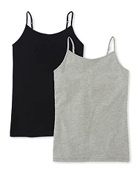 Lot de 2 camisoles basiques pour fille