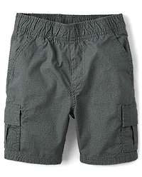 Boys Ripstop Pull On Cargo Shorts